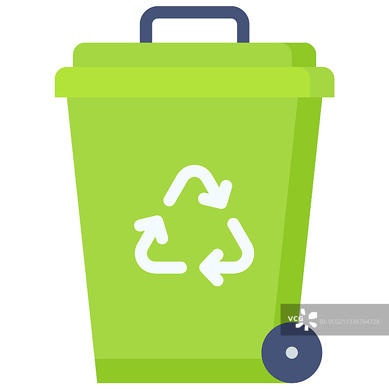 世界地球日可回收垃圾箱图标图片素材
