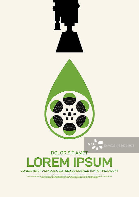 现代电影海报模板设计图片素材