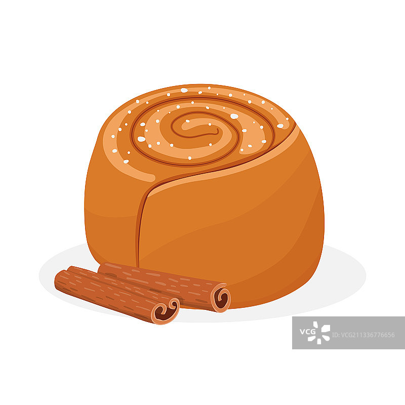 烘焙产品：面包和肉桂卷图片素材