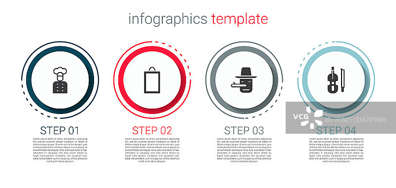 意大利厨师匹诺曹小提琴图片素材