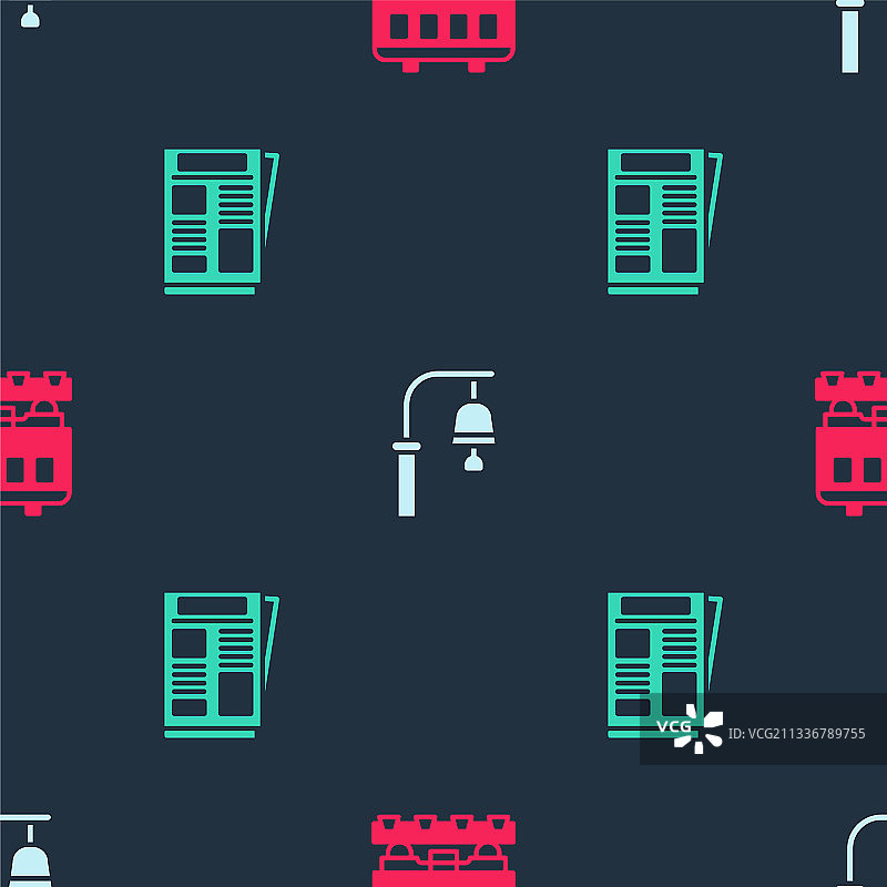 火车站客运列车车厢与铃铛图片素材