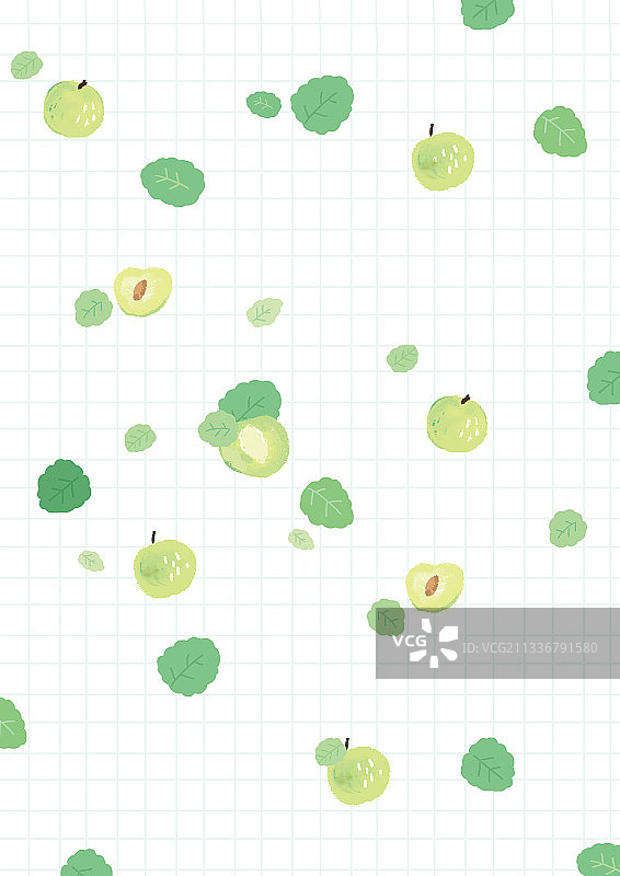 绿色清新夏天水果图片素材