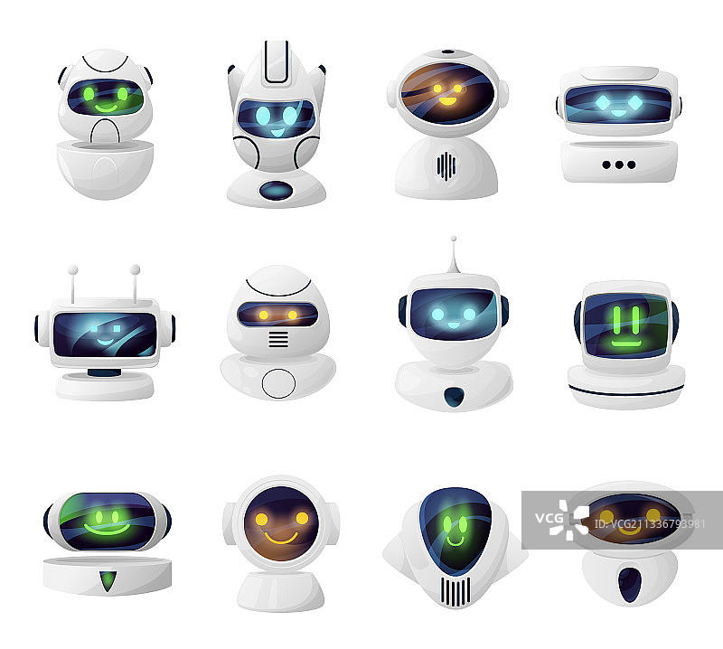 机器人安卓头像屏幕展示图片素材