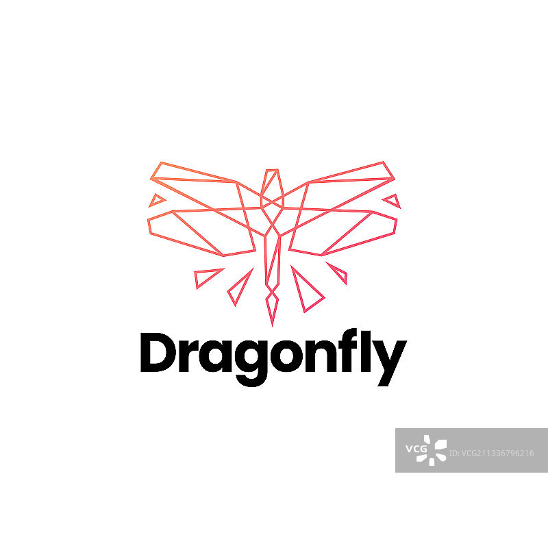 蜻蜓科技几何多边形logo图标图片素材