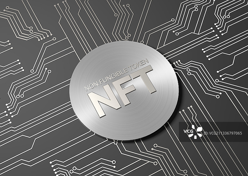 3D金融经济报纸数字NFT加密图形图像图片素材