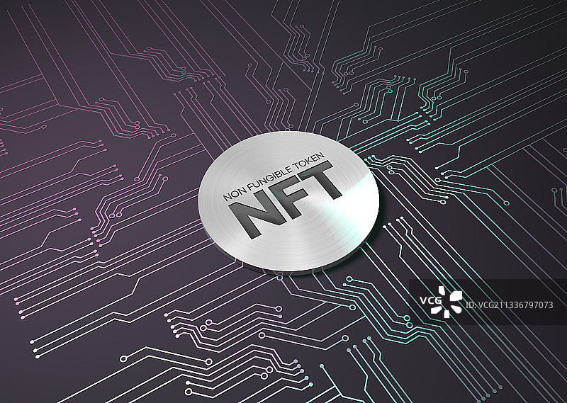 3D金融经济报纸数字NFT加密图形图像图片素材