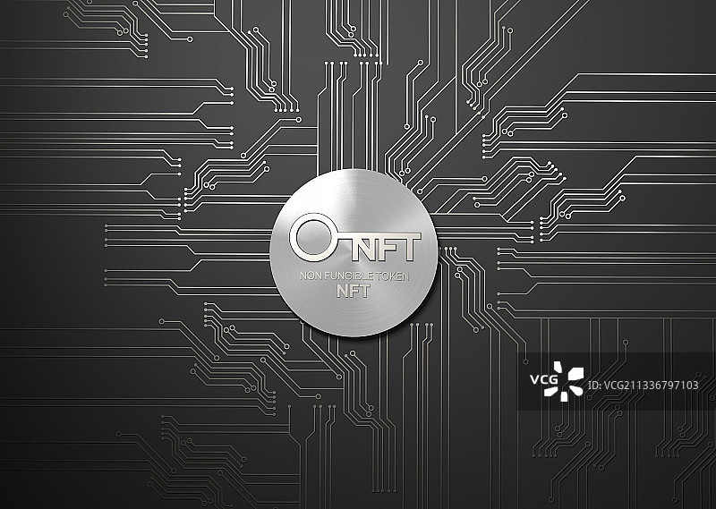 3D金融经济报纸数字NFT加密图形图像图片素材