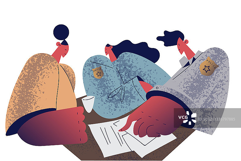 逮捕监禁审讯概念图片素材