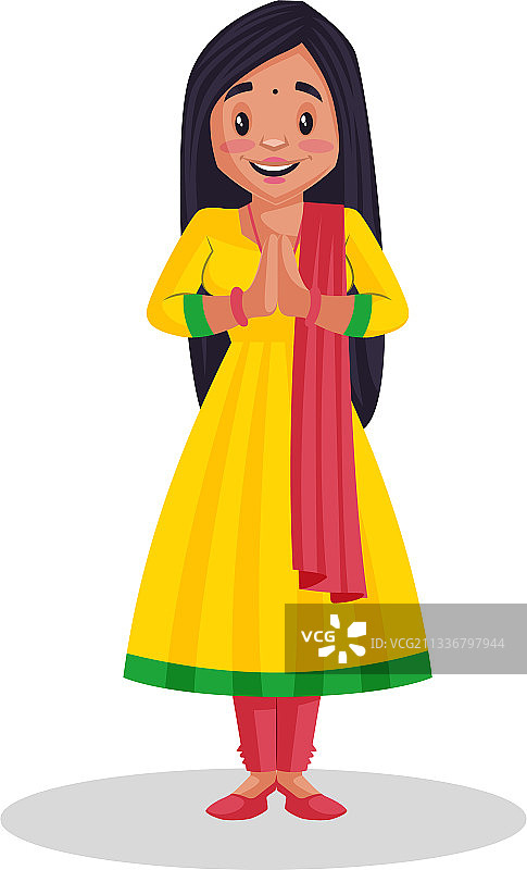 旁遮普邦女孩歌手卡通图片素材