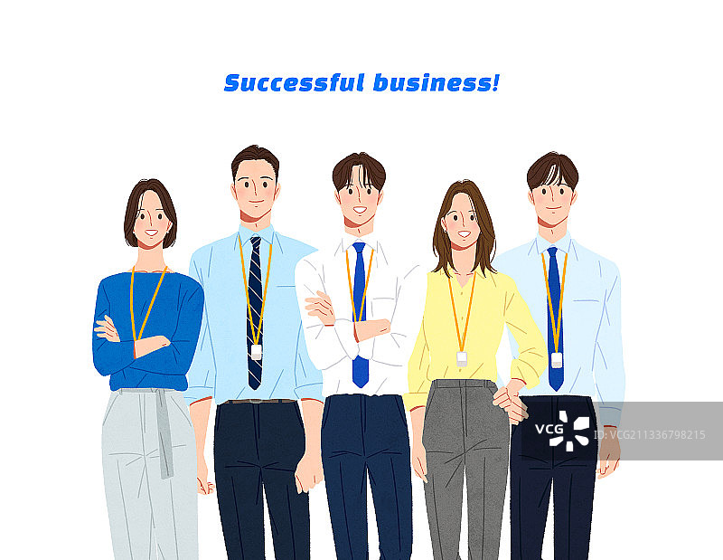 商业、人物、女商人、团队合作、青年男子正面照图片素材