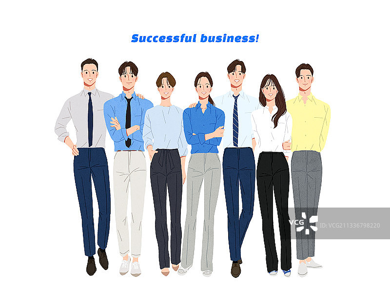 商业、人物、女商人、团队合作、青年男子正面照图片素材