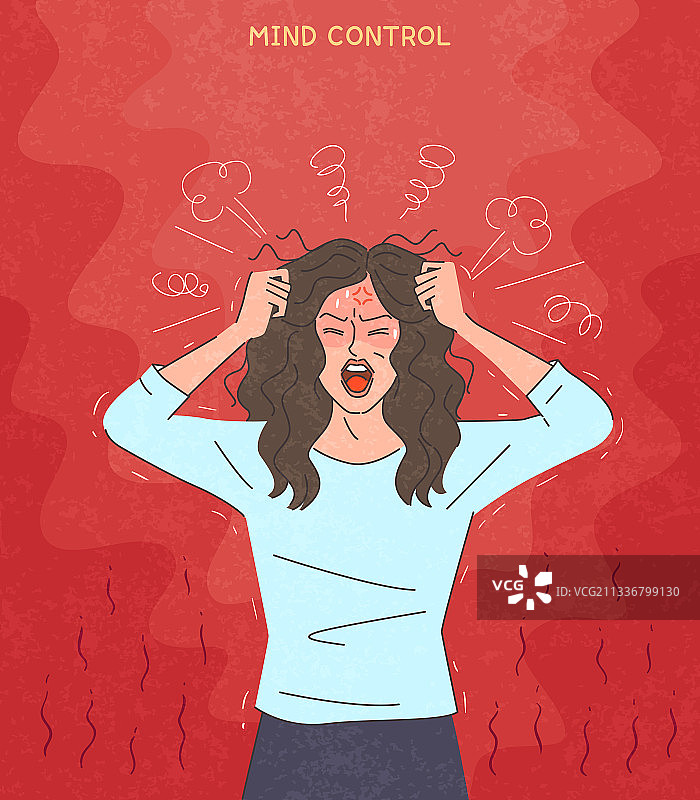 愤怒，间歇性爆发性障碍图片素材