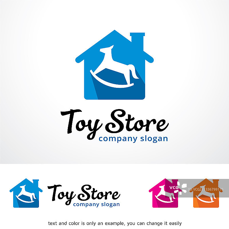 玩具店标志模板设计图片素材