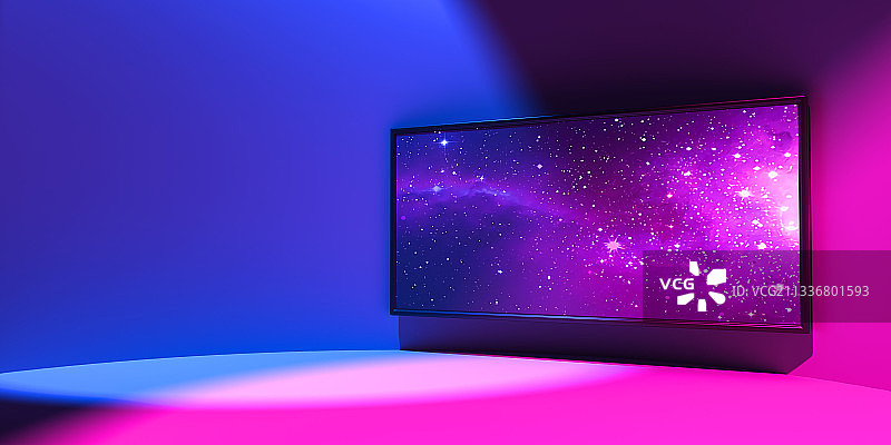 3D高饱和空间背景图片素材