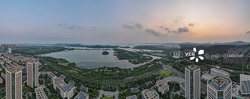 蠡湖·晚霞图片素材