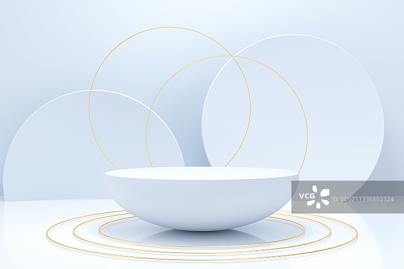 3D抽象电商展示空间图片素材