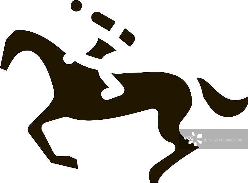 奔跑的马图标图片素材