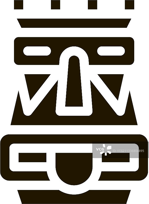 阿兹特克图腾图标符号图片素材