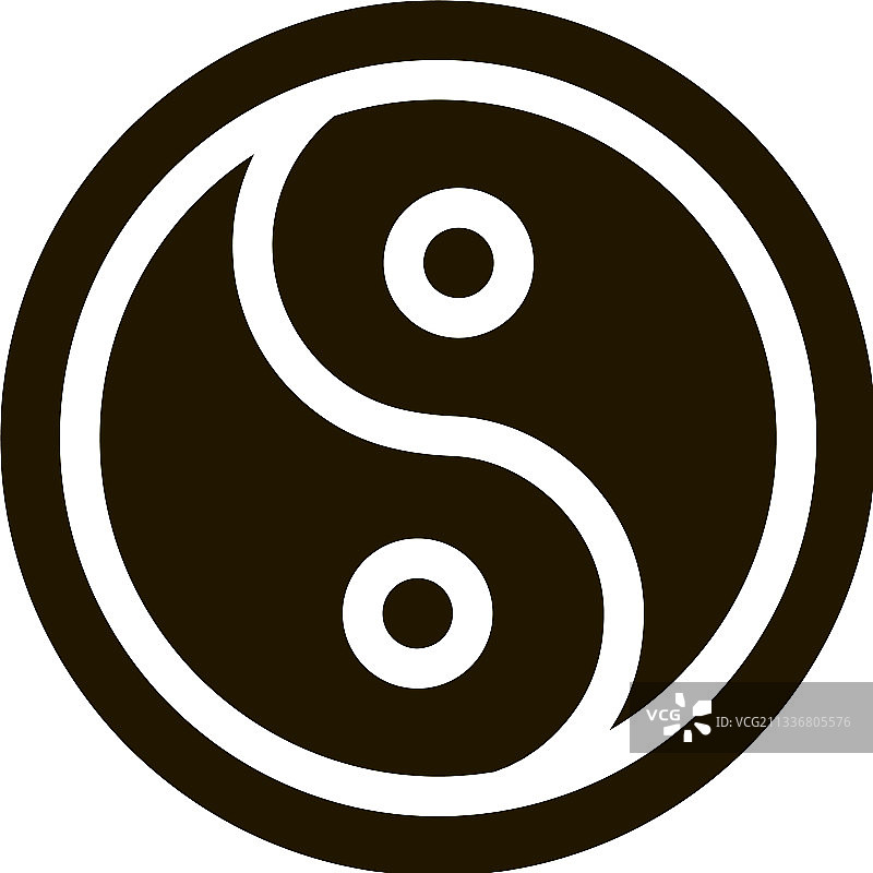 阴阳字形图标图片素材