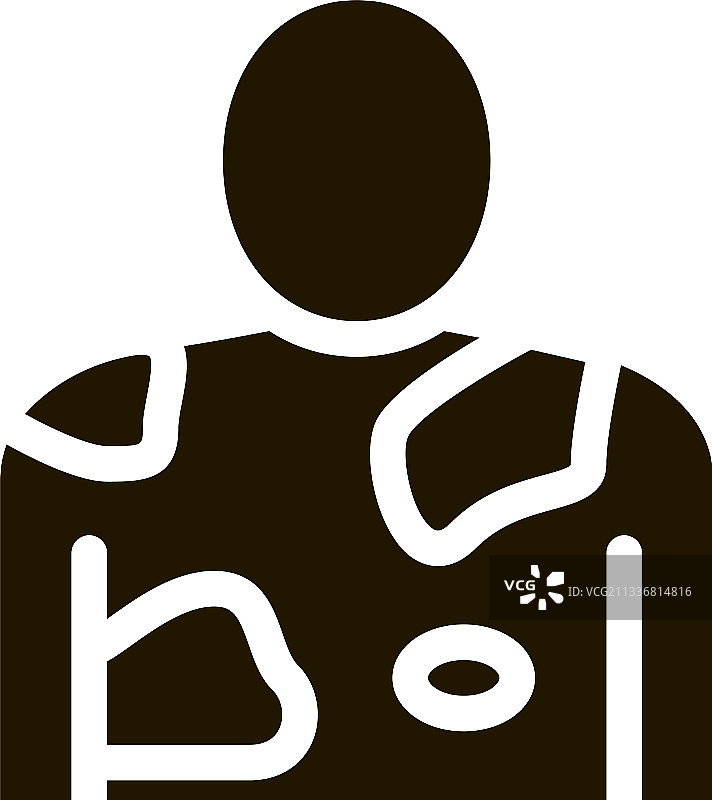 白癜风问题图标字形图片素材