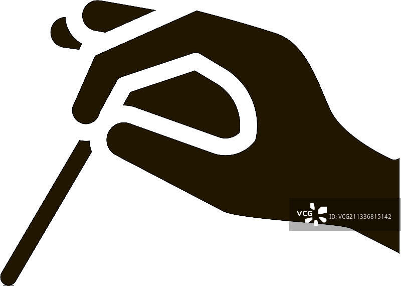 手绘针灸图标字形图片素材