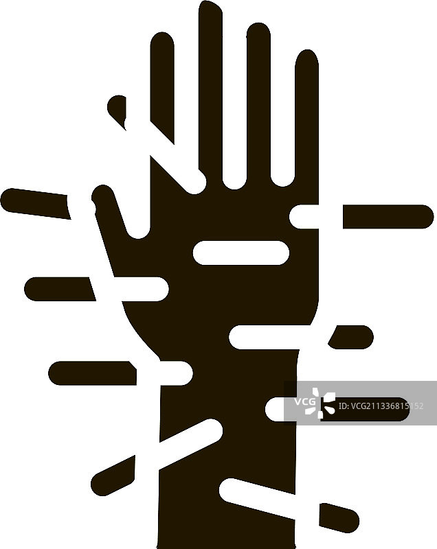 针灸手部图标字形图片素材