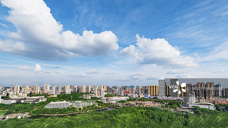 湘潭河东，湖湘公园&万达广场图片素材