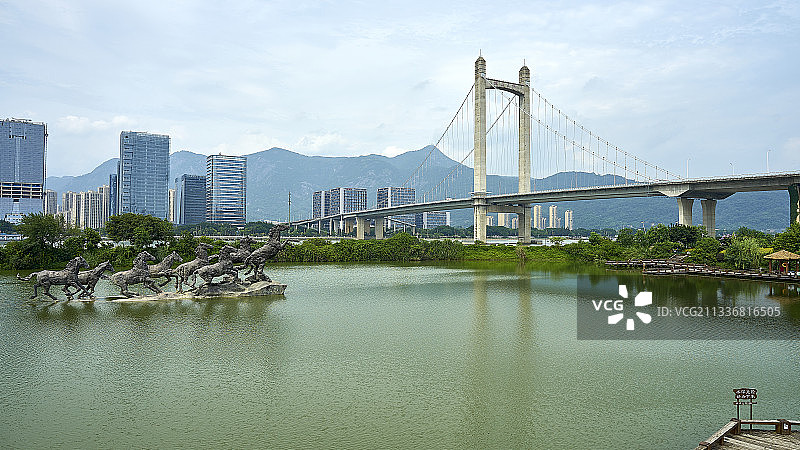 福州花海公园 福骏奔腾图片素材