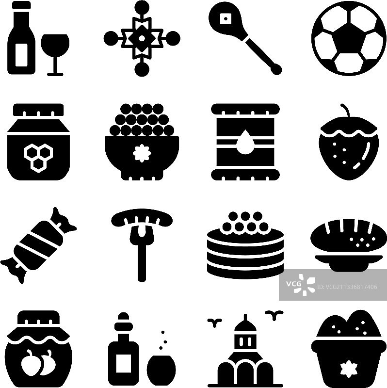 俄罗斯甜点图标图片素材