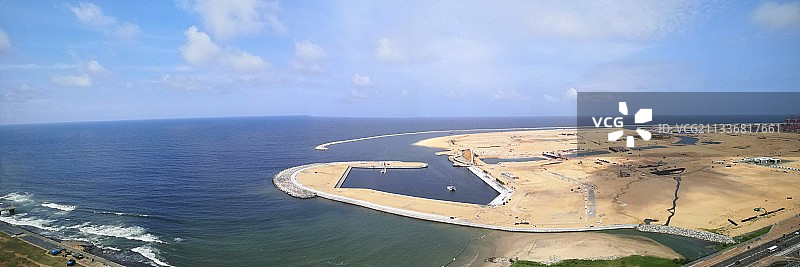 建设中的科伦坡港口城（Port City）图片素材