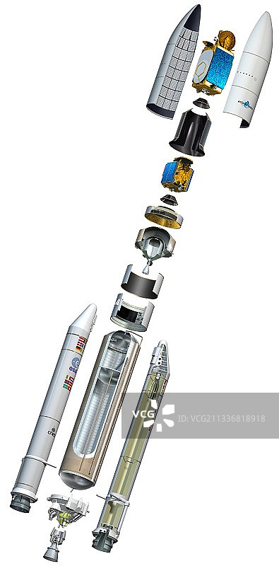 阿丽亚娜5号火箭图片素材