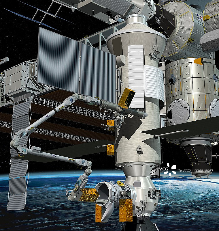 国际空间站ERA机械臂图片素材