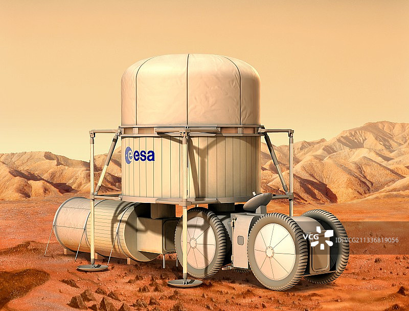 火星上的ESA基地艺术作品图片素材