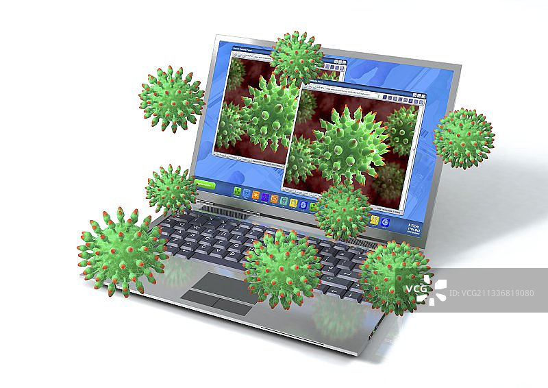 计算机病毒概念图图片素材