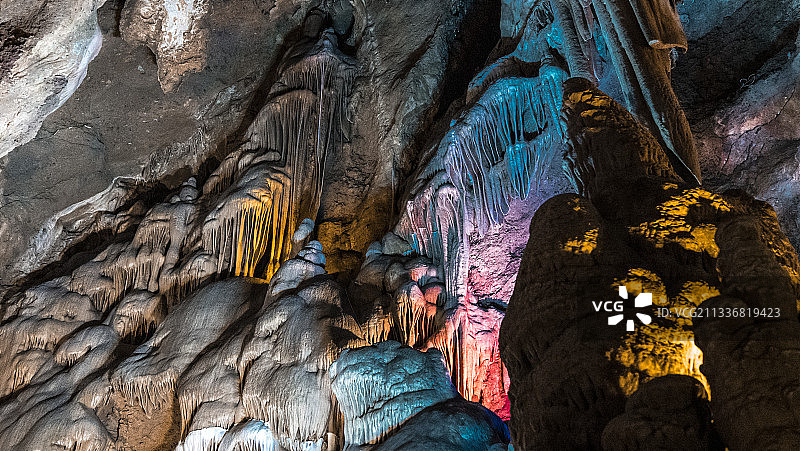 洛阳栾川 5A景区鸡冠洞 溶洞奇观图片素材