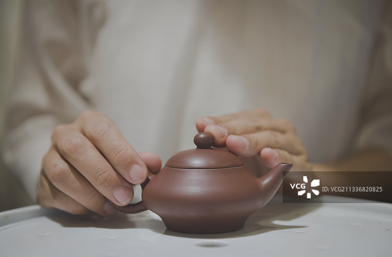 潮汕功夫法泡茶图片素材