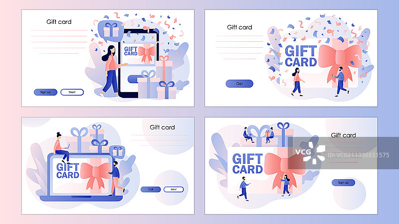 礼品卡优惠券图片素材