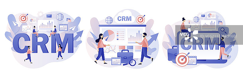 CRM解决方案客户关系管理图片素材