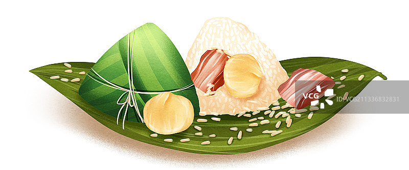 中国传统节日端午节粽子插画元素图片素材