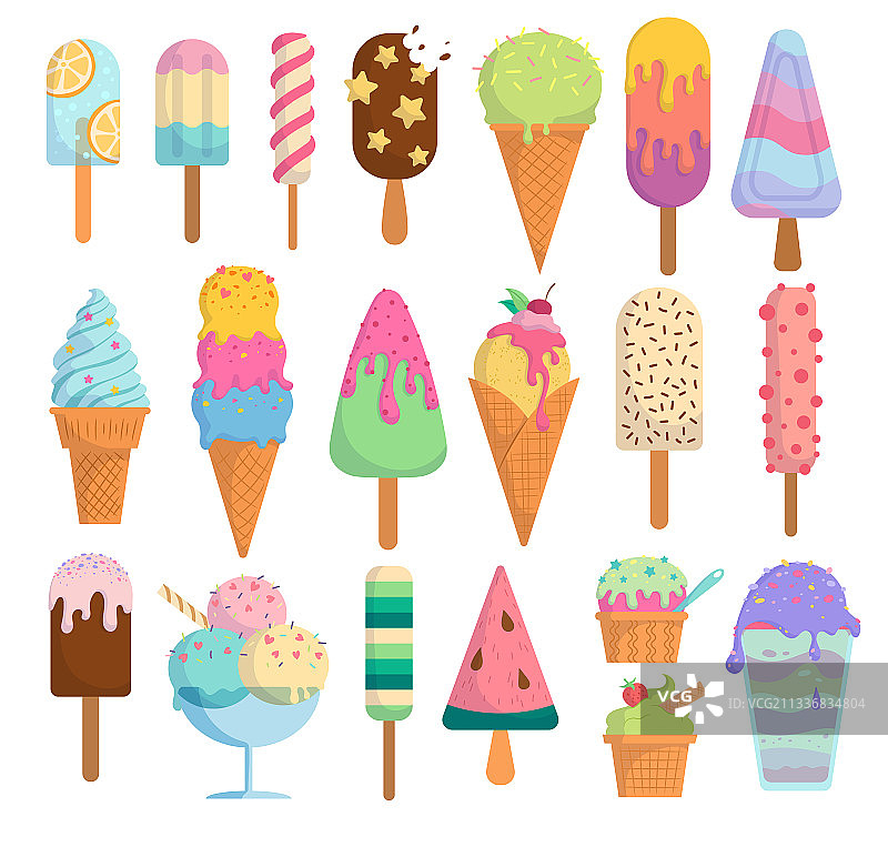 独立冰淇淋图标图片素材