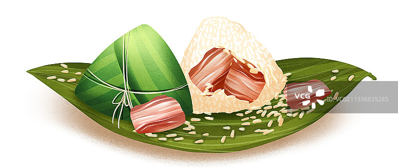 中国传统节日端午节粽子插画元素图片素材
