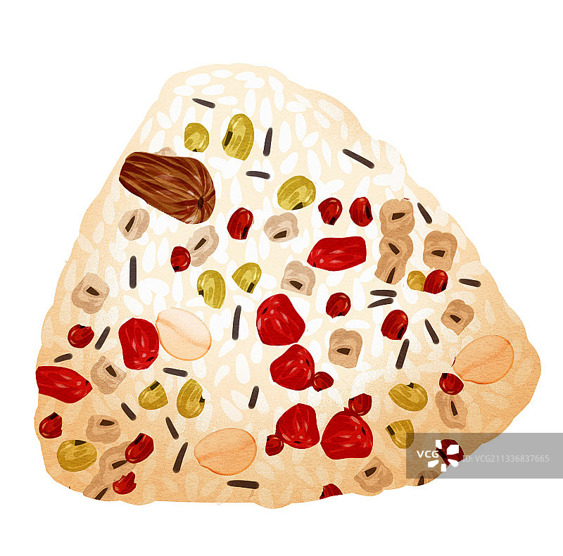 中国传统节日端午节杂粮粽子插画元素图片素材