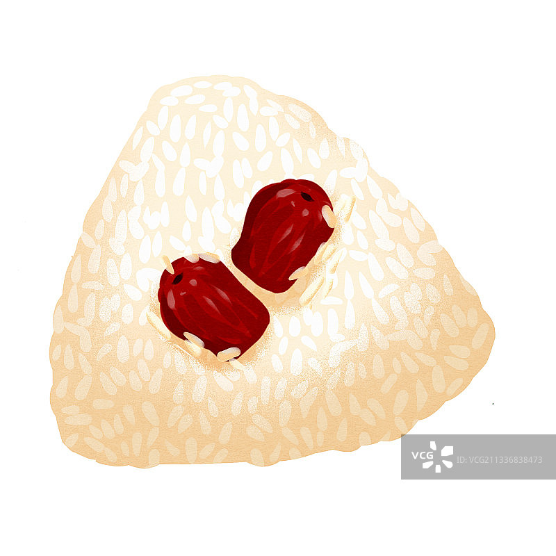 中国传统节日端午节红枣粽子插画元素图片素材