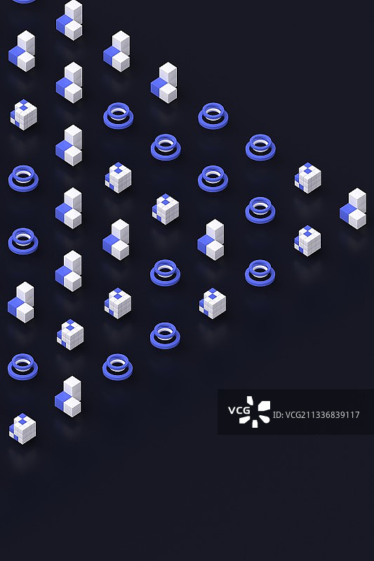 3d渲染几何形状平铺背景图片素材