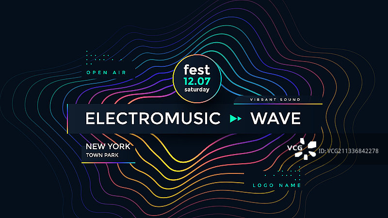 电子音乐海报设计图片素材