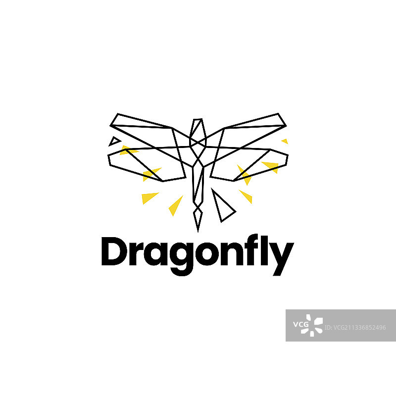 蜻蜓科技几何多边形logo图标图片素材