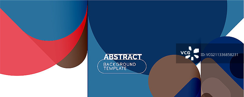 现代几何圆形和动态线条图片素材