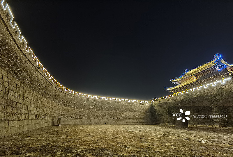 安徽淮南市寿县古城墙北门靖淮门瓮城图片素材