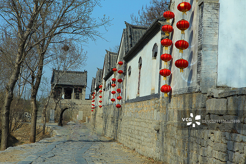 山东章丘朱家峪景区--闯关东拍摄地图片素材