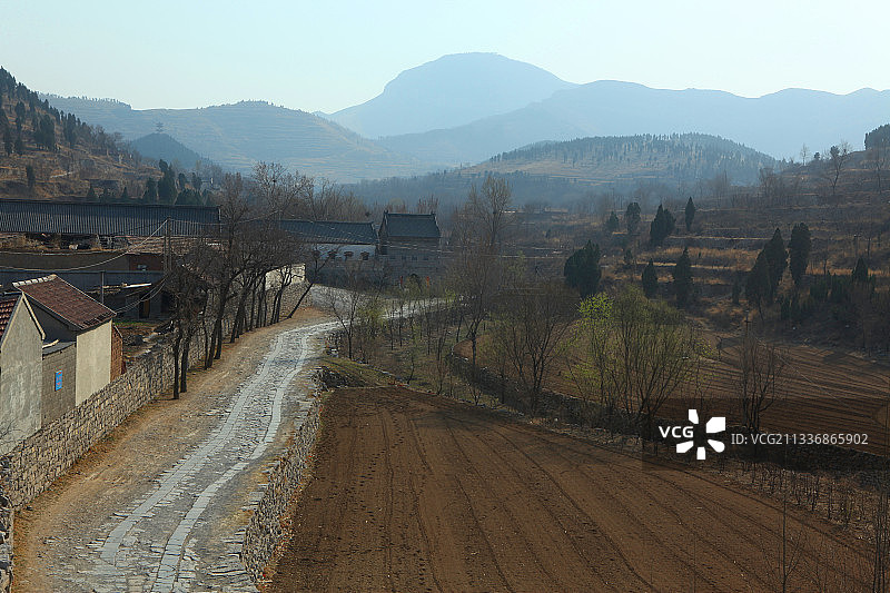 山东章丘朱家峪景区--闯关东拍摄地图片素材
